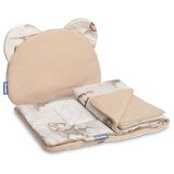 Sensillo muslinski set za kolica jastuk i dekica, smeđi | shoptok.hr