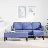  Set sofe s jastukom 2 pcs Traper plava Poliester | shoptok.hr