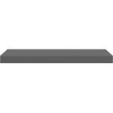  Plutajuća zidna polica visoki sjaj siva 60 x 23,5 x 3,8 cm MDF | shoptok.hr
