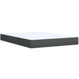 vidaXL Box spring postelja z vzmetnico temno siva 160x200 cm blago | Shoptok.si