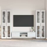  Set TV komoda s ladicama Visoki sjaj bijela Konstruirano drvo | shoptok.hr
