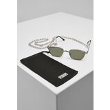 Urban Classics Accessoires Sunglasses Kalymnos with chain silver/green cene
