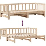  Dnevni krevet s pomoćnim ležajem i ladicama bez madraca 80x200 cm | shoptok.hr