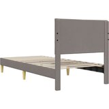  Okvir za krevet Sivo-smeđa 100 x 200 cm tkanina - Sivo-smeđa 100 x 200 cm | shoptok.hr