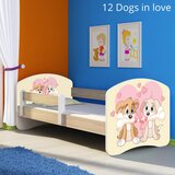  Dječji krevet ACMA s motivom, bočna sonoma 160x80 cm 12 Dogs in Love | shoptok.hr