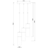 Globo 21000-3HB - visilica na sajli annika 3xE27/25W/230V prečnik 30 cm crna | Eponuda.com
