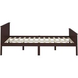  Posteljni okvir temno rjav iz trdne borovine 120x200 cm, (20646740) | Shoptok.si