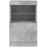  Komoda s LED svjetlima siva boja betona 41x37x67 cm | Eponuda.com