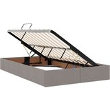  Krevet s od storage Sivo-smeđa 120 x 200 cm Lažna koža | shoptok.hr