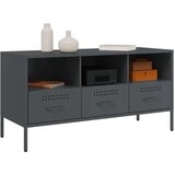 vidaXL TV omarica antracitna 100,5x39x50,5 cm hladno valjano jeklo | Shoptok.si