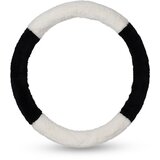 INF Topla prevleka za volan iz pliša za zimo Black&White, (22126577) | Shoptok.si
