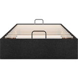 vidaXL Otomanski posteljni okvir brez vzmetnice črn 80x200 cm blago | Shoptok.si