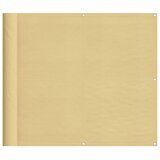 Balkonski zaslon boja pijeska 90x700 cm 100 % poliester Oxford | shoptok.hr