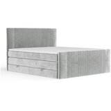 Maison de Rêve Svijetlo sivi boxspring krevet s prostorom za odlaganje 160x200 cm Bergamo – | shoptok.hr