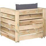  2-dijelna vrtna garnitura s jastucima zeleno impregnirano drvo | shoptok.hr