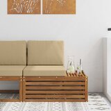  Vanjski krajnji kauč s jastukom Prirodna 91 x 63 x 73 cm | shoptok.hr
