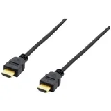 HDMI priključni kabel HDMI A utikač 3 m crna 119351 pozlaćeni kontakti HDMI kabel