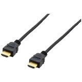 Equip HDMI priključni kabel HDMI-A vtič 3.00 m črna 119351 #####4K UHD\, pozlačeni konektorji HDMI kabel, (20421015) Cene