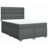  Krevet s oprugama i madracem tamnosivi 140x190 cm od tkanine | shoptok.hr