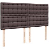  Krevet s oprugama i madracem tamnosmeđi 200x200 cm od tkanine | shoptok.hr