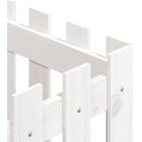  Vrtna sadilica s izgledom ograde bijela 40x40x40 cm od borovine | shoptok.hr