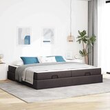  Posteljni okvir z vzmetnico z vzmetnico 2 pcs Ten blago, (5000125757) | Shoptok.si