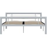  Okvir za krevet sivo-bijeli metalni 160 x 200 cm | shoptok.hr