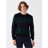 LC Waikiki Crew Neck Long Sleeve Color Block Men's Knitwear Sweater Cene