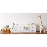 Butter Kings Bijeli tekstilni organizator za dječje igračke 32x32x32 cm Dino Friends – | shoptok.hr