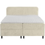 MID.YOU POSTELJA Z VZMETNICO 180 cm x 200 cm , les, tekstil krem barve | Shoptok.si