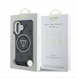 Guess IML 4G Glitter and Triangle Logo MagSafe Zadní Kryt pro iPhone 16 Black Ovitek za telefon Vijolična | Shoptok.si