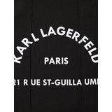 Karl Lagerfeld Nakupovalna torba črna / bela | Shoptok.si