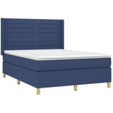  box spring s madracem LED plavi 140x190 cm od tkanine | shoptok.hr