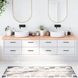  Kupaonska radna ploča svjetlosmeđa 220x60x(2-6)cm masivno drvo Cijene