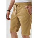 ALTINYILDIZ CLASSICS Men's Beige Slim Fit Slim Fit Normal Waist Side Pocket Flexible Casual Shorts Cene