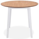  zložljiva jedilna miza okrogla mdf bele barve | Shoptok.si