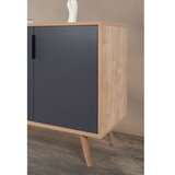 Hanah home komoda s ladicama, antracit Slike