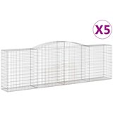  Lučne gabionske košare 5 kom 400x50x120/140cm pocinčano željezo | Eponuda.ba