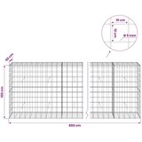  Gabion s žicom debljine 5 mm i mrežom 10x10 cm 850x50x100 cm - 50 cm 100 cm 850 cm | shoptok.hr