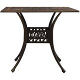 vidaXL Vrtni stol brončani 90 x 90 x 73 cm od lijevanog aluminija | shoptok.hr