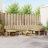  Set vanjskih sofa 9 kom. Bijela i bež | shoptok.hr