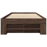  Okvir kreveta bez madraca smeđa boja hrasta 100 x 200 cm drveni | shoptok.hr