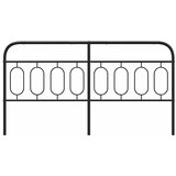  Metalno zamjensko uzglavlje crno 183 cm | shoptok.hr