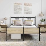 vidaXL Okvir kreveta bez madraca boja hrasta sonome 140x200 cm drveni | shoptok.hr