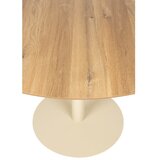 White Label Okrogla jedilna miza z mizno ploščo v hrastovem dekorju ø 110 cm Steven – | Shoptok.si