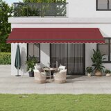 vidaXL Avtomatsko zložljiva tenda bordo 600x300 cm | Shoptok.si