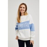Marisse Women's Sweatshirt L-Bl-4309 Off White Cene