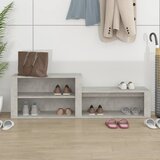 Ormarić za cipele boja betona 150x35x45 cm konstruirano drvo | shoptok.hr