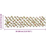 vidaXL Umetni bršljan raztegljiva ograja temno roza 180x60 cm | Shoptok.si