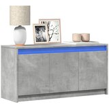 TV ormarić s LED svjetlima boja betona 100x34x50 cm drveni | shoptok.hr
